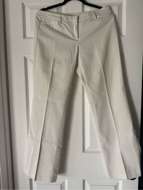 New York & Company White Stretch Dress Pants